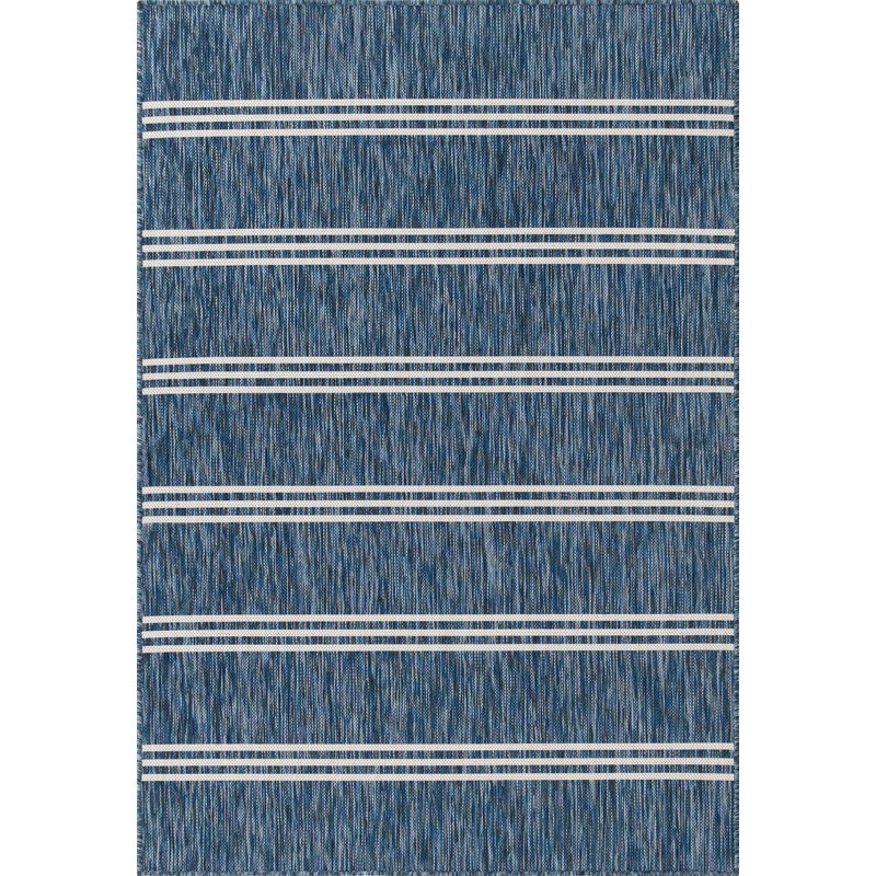 Jill Zarin Striped Blue Indoor / Outdoor Area Rug & Reviews Wayfair